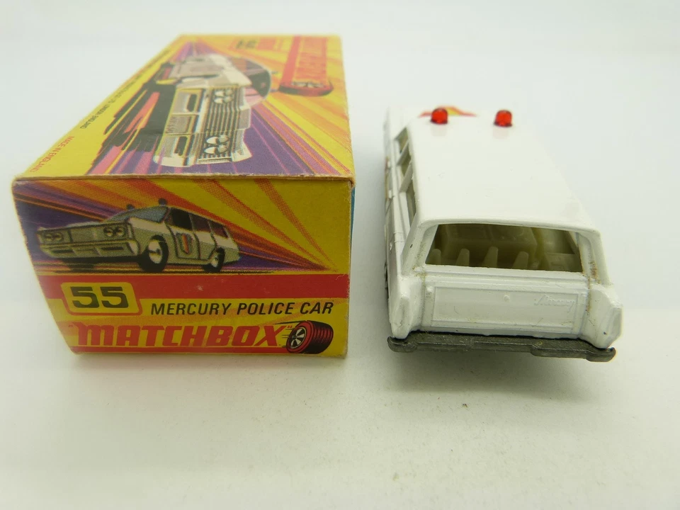 Matchbox Lesney Superfast 55 Mercury Police Car in original box - Image 4 of 4