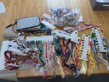 Huge Embroidery Thread Lot LoRan Master Card Floss Holder Binder Asst Colors
