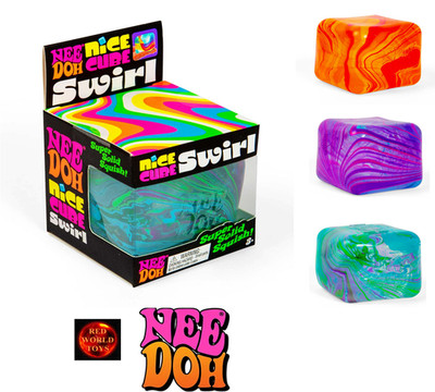 ORIGINAL Schylling Needoh schöner Würfelwirbel 6 cm Fidget Stress Spielzeug Farbe wählbar