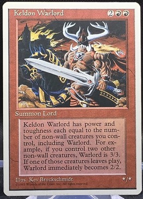 Keldon Warlord MTG Core Set 4th Edition Regular Uncommon *Buy 2 Get 1