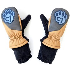 Magic Mittens: Brown Blue - Waterproof Toddler Winter Mittens