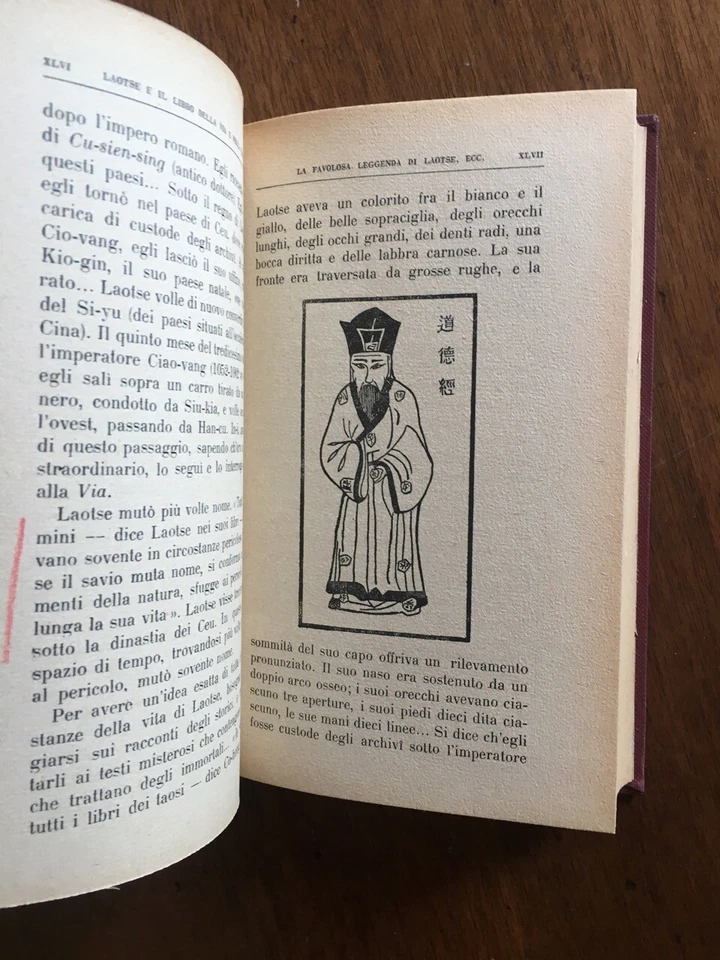 LIBRO FILOSOFIA CINESE LAOTSE LIBRO DELLA VIA E DELLA VIRTU' Evans Bocca 1924 - Immagine 2 di 4