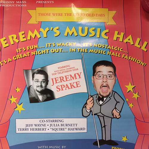 Poster for 'Jeremy's Music Hall' with Jeremy Spake (Mr Airport) - Picture 2 of 4