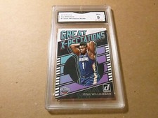 ZION WILLIAMSON PELICANS 2019 DONRUSS GREAT X-PECTATIONS ROOKIE RC # 7 GRADED 9