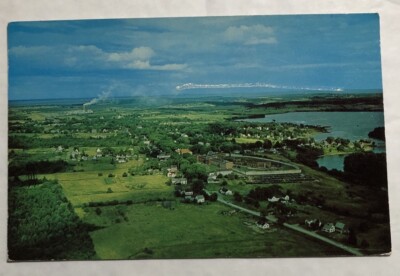 Air View Of Thomaston,  Maine With State Prison In Foreground PC (G1)