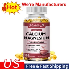 Zinc Calcium Magnesium & Vitamin D Complex Supplement 120 Vegetarian Pills