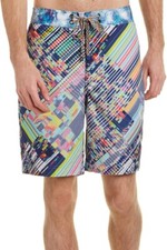 NWT 168 Robert Graham Swim Trunks Board Shorts Multicolor Men Classic Fit Sz 32