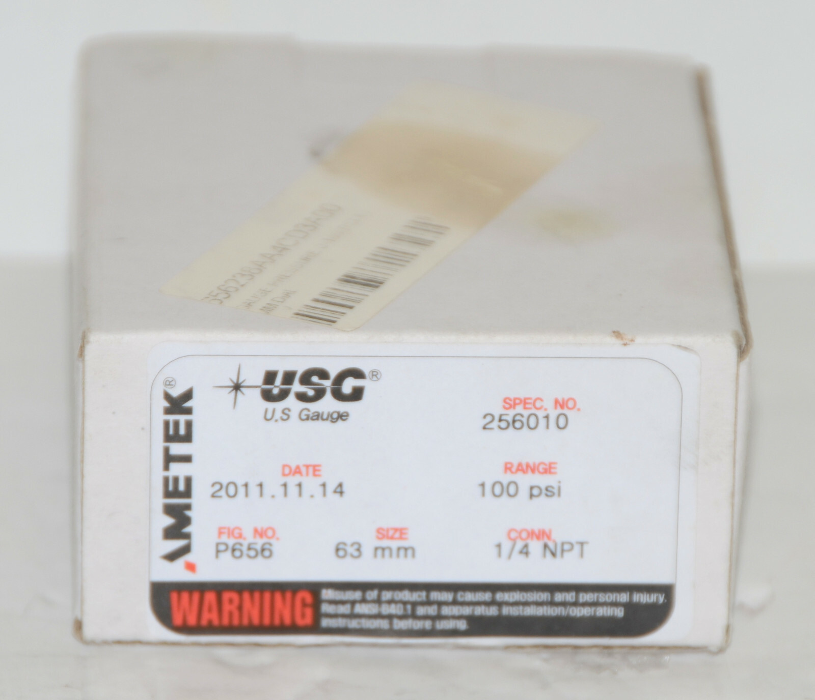 *NEW* Ametek USG P656 Pressure Gauge 63MM P656 100PSI 1/4NPT | eBay