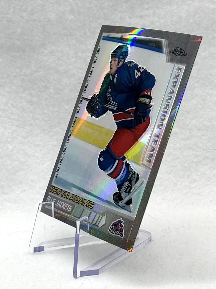 Kevyn Adams 2000-01 Topps Chrome Refractor #227 Columbus Blue Jackets - Image 3 of 4