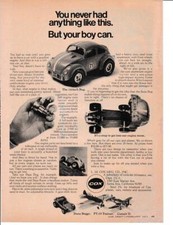 1971 Cox Baja Bug Gas Powered Model Print-Ad/