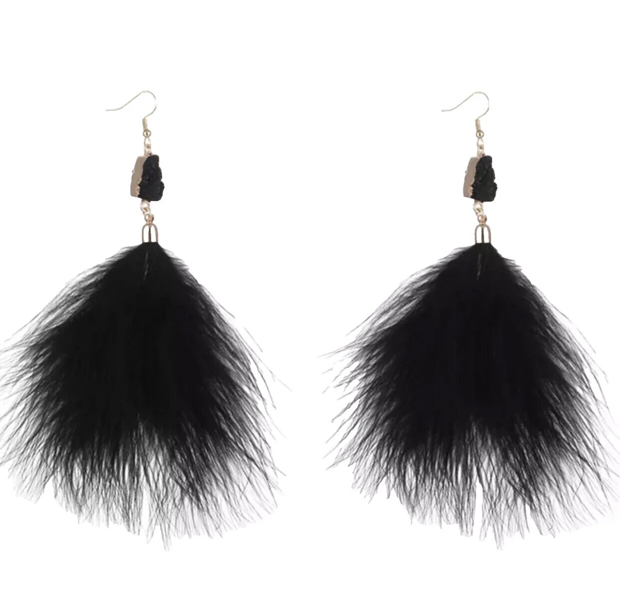 Nickel Feather Fashion Earrings