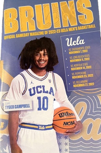 1980 2/23 basketball program UCLA Bruins v Washington Huskies