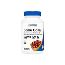 Nutricost Camu Camu Organic 1000mg, 120 Caps - Non GMO - GF- EXP 11/2027