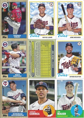 2022 Topps Archives Minnesota Twins Complete Team Set SP  Insert + SS (15)