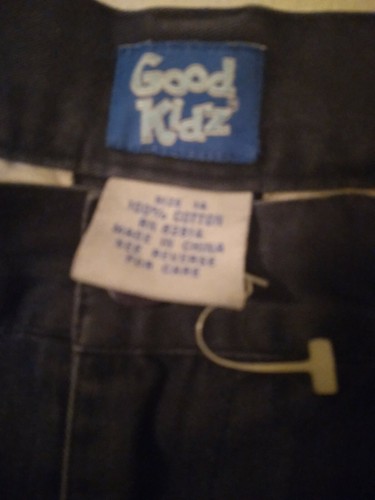 GOOD KIDZ BOYS NAVY CARGO PANTS SIZE 14. - Picture 3 of 7