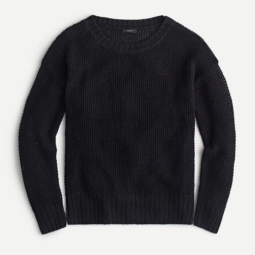 J. CREW Crewneck Linen Beach Sweater 