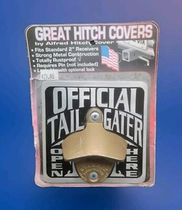 Alfred Hitch Cover Official Tail Gater Bottle Opener Hitch Cover 