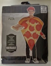 Child SLICE OF PIZZA Costume NEW Up To Size 10 PEPPERONI TUNIC Kids 1pc