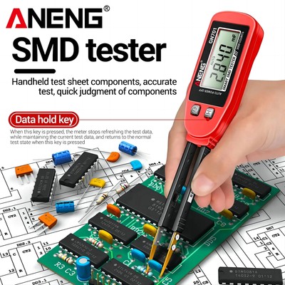 Smart Tester 3000 Counts Multimeter Handheld Patch Test Resistance Capacitance