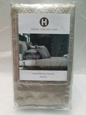 Hotel Collection Standard Quilted Dimensions Pillow 1-Sham 20" x 28" Taupe