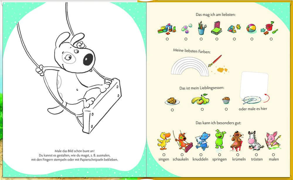 Thumbnail - Freundebuch: Meine Kindergartenfreunde - Die Lieben Sieben