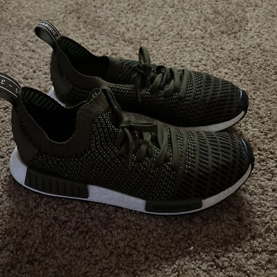 Size 12 adidas NMD R1 STLT Primeknit Trace Olive 2018