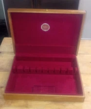 Naken's Tarnish Proof Silverware Chest Chicago Wooden Box