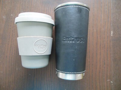 Ecoffee Wiederverwendbarer Reisebecher 12 Unzen Nadelfaden