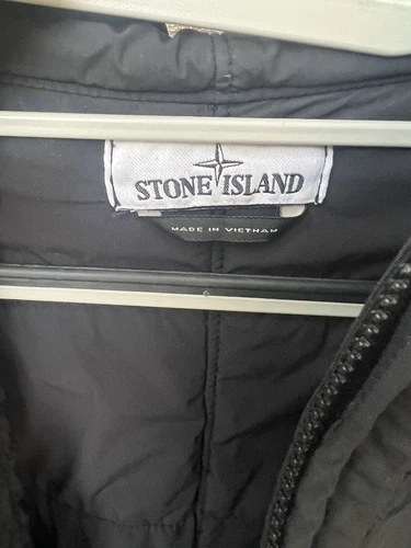 Stone Island Hooded Jacket Black Color Size Large Gently Used  image 3