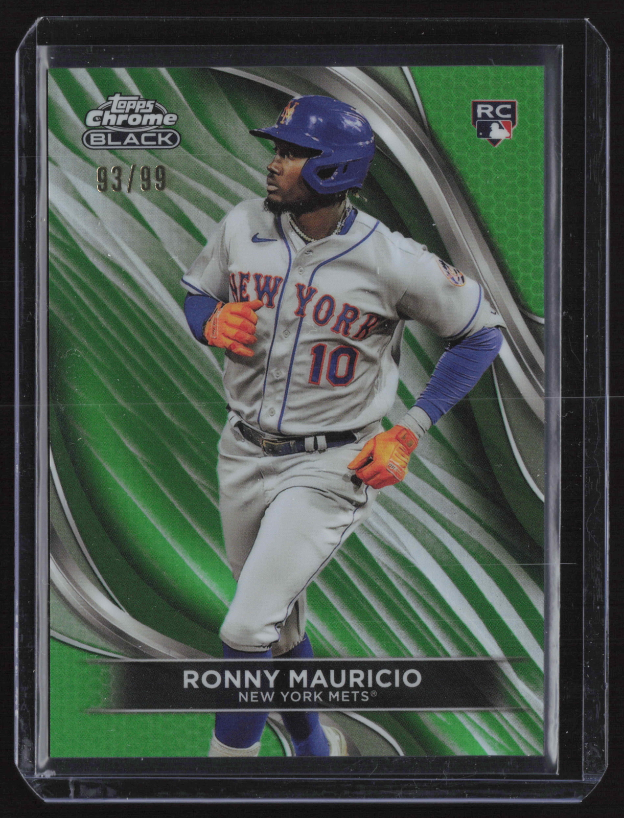 2024 Topps Chrome Black #42 Ronny Mauricio Green Wave Refractors #/99