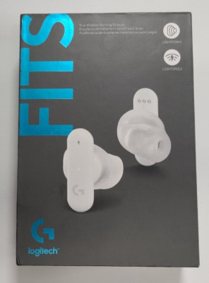 Logitech Fits (985-00177) True Wireless Gaming Earbuds, White