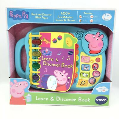 Vtech Peppa Pig Toy Learn And Discover Book MultiColor Unisex Interactive NIB
