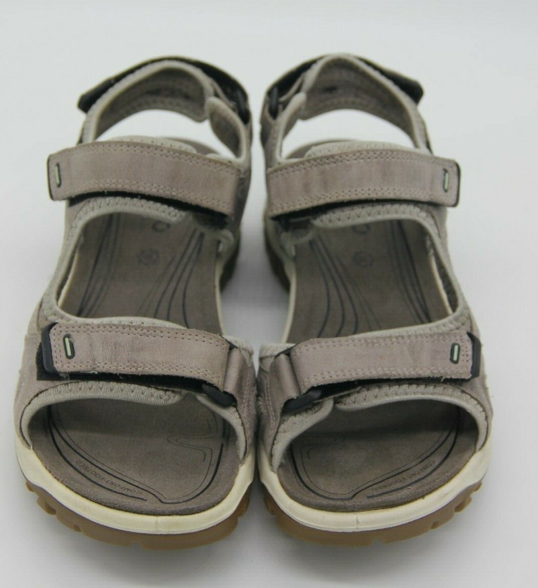 ecco sandals moonrock/emerald