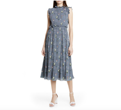midi plisse dress