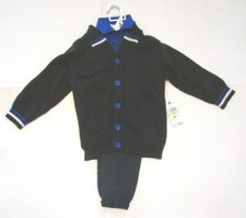 Calvin Klein Jeans Boy's 3 Piece Set , New Sweater Pant Shirt Outfit Sz 4T Kids
