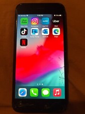 Apple iPhone 7 - 32 GB - Black AT T with Tik Tok app