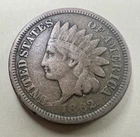1862 Indian Head Cent Copper-Nickel Philadelphia Civil War-Era US Coin