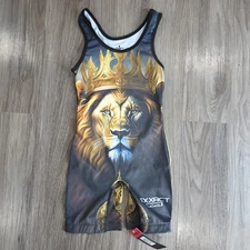Exxact Sports Sublimated Wrestling Singlet Size Youth YM Medium Lion King
