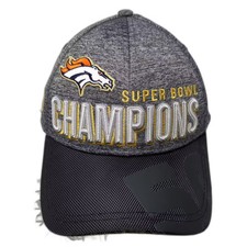 New Era Denver Broncos NFL Super Bowl 50 Champions Gray Cap One Size Black Brim