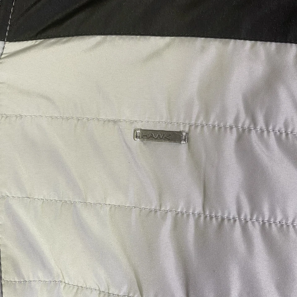 Tony Hawk Sudadera con Capucha Edredón Hinchado Chaqueta Hombres Gris Medio Negro Bloque de Color Manga Larga Foto 2 de 4