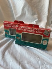 Vintage Single Rectangular Clear Glass Lens Lamp Kmart Japan 82-29-15 -02 -11