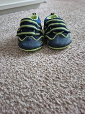 Baby Boys Green and Blue Booties Size 6-9 Months by George