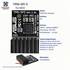 1PCS BRAND NEW TPM2.0 Security Module for ASUS ATPM-SPI V Fast Delivery