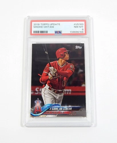 2018 Topps Update Shohei Ohtani #US189 PSA 8