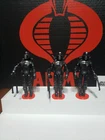 2005 G.I. Joe (3) Cobra Crimson Shadow Guard Lot Figure Complete Tight