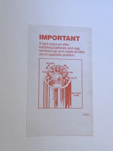 RARE 1980 Vintage Star Wars Star Destroyer Playset IMPORTANT Instructions 723039