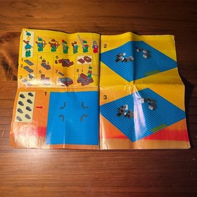 Vintage lego Instructions castle knights Forestmen's fortress  6077 6042 6034