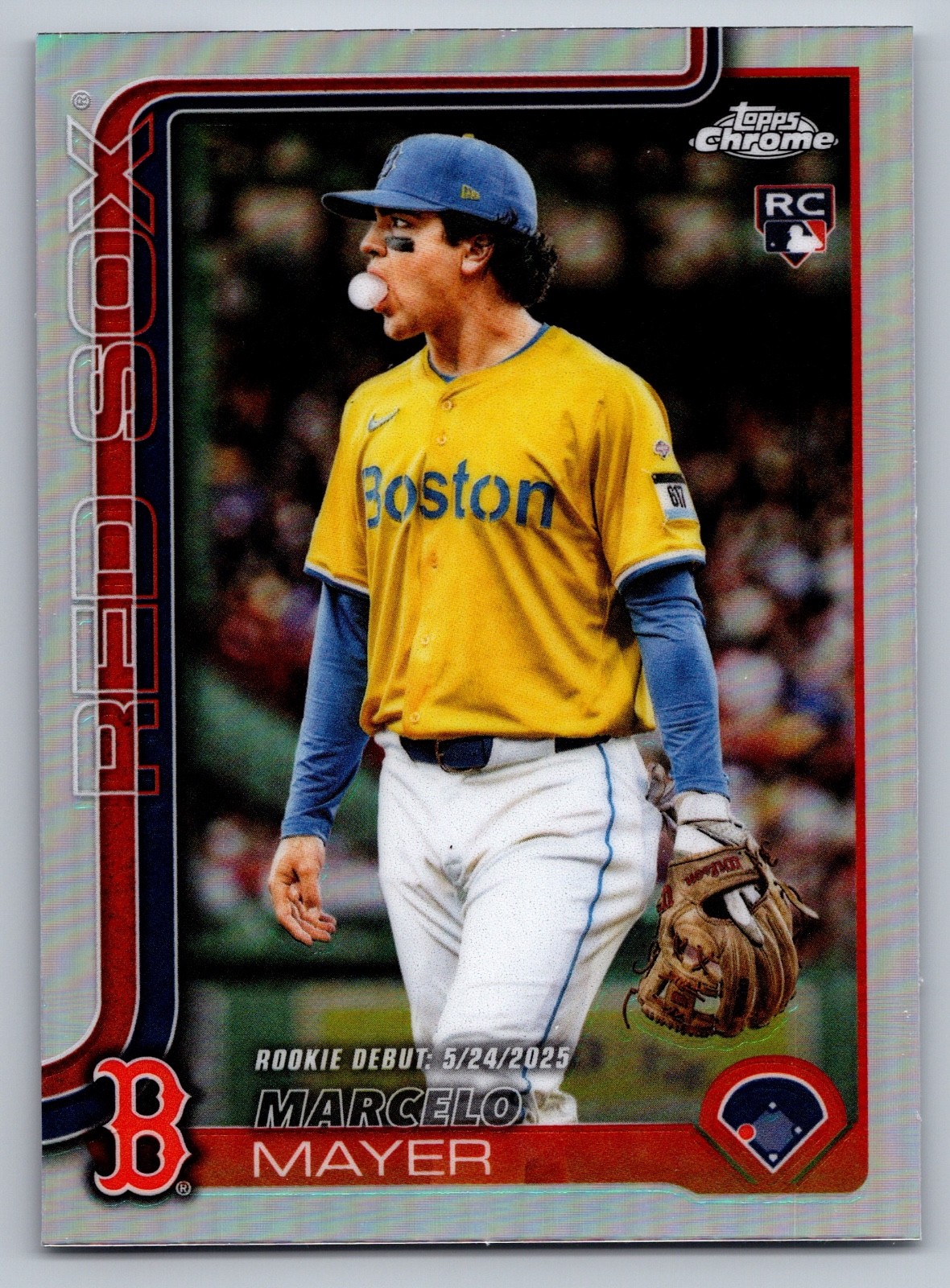 Marcelo Mayer ROOKIE REFRACTOR 2025 Topps Chrome Update USC117 Boston