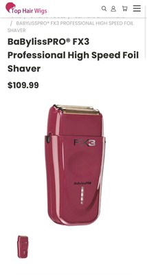 BaByliss Pro FX3 High-Speed Foil Shaver