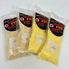 Red Heart Bulky Rug Yarn Latch Hook  603  621  320 Pieces  Lot of 4